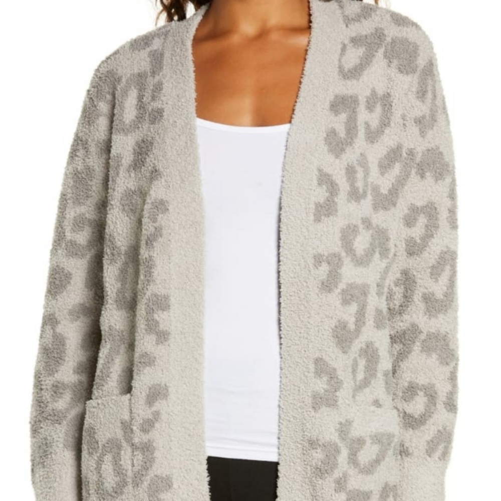 Barefoot Dreams CozyChic Leopard Cardigan